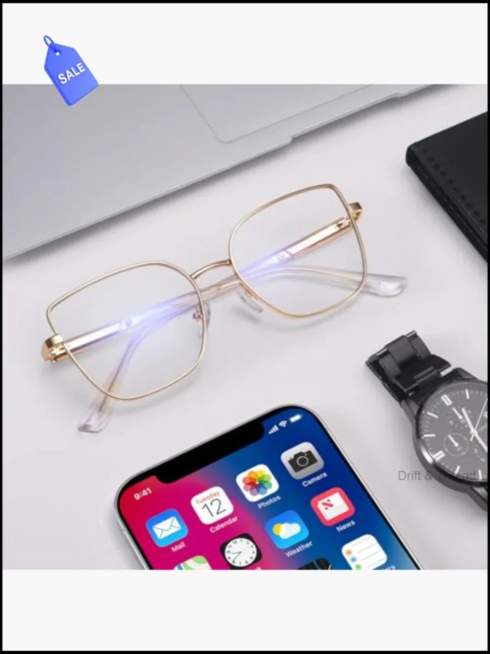 Trendy Oversized Cat Eye Blue Light Blocking Glasses for Women